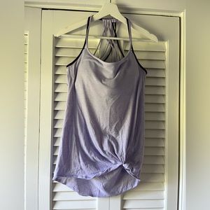 Lululemon lavender built in bra tank sz 10